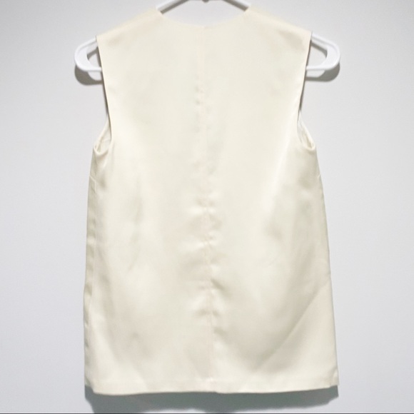 Victoria Beckham Canvas linen and Satin Vest - Picture 7 of 9